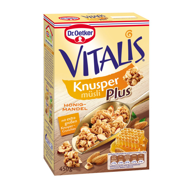 Dr.Oetker Vitalis Krispi Musli med i badem, 450g 