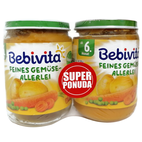 Bebivita kopak mešano fino povrće 190g 1+1 