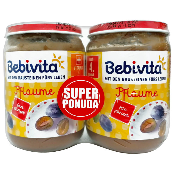 Bebivita kopak kašica šljiva 190g 1+1 