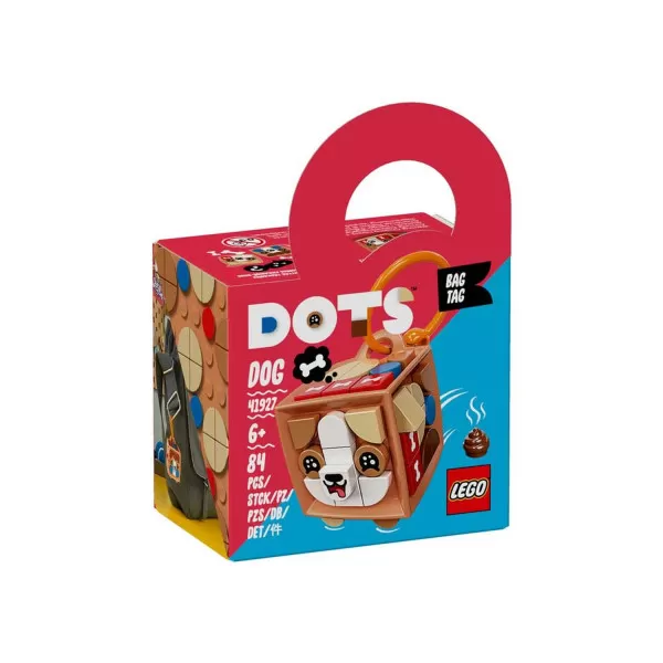 Lego Dots Bag Tag Dog