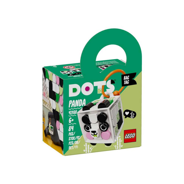 Lego Dots Bag Tag Panda 