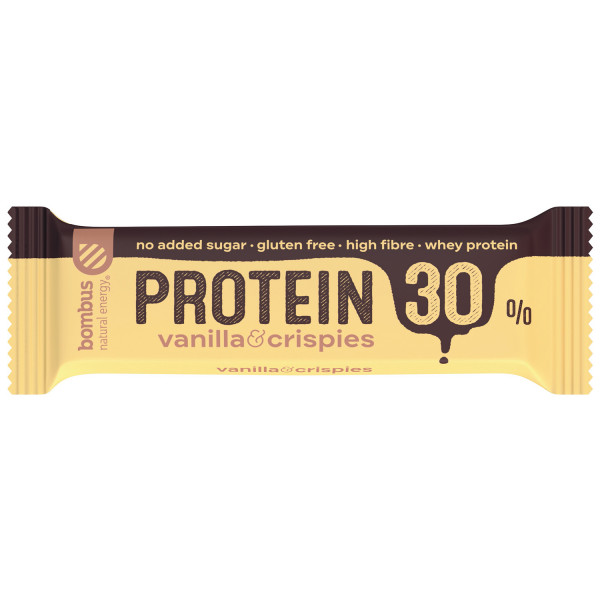 Bombus Protein 30% vanila&crispy 50g 