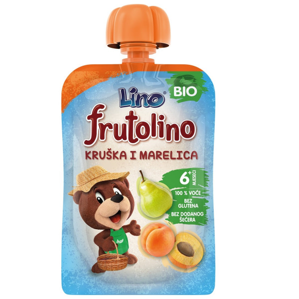 Lino bio pouch kruška i kajsija 100g 