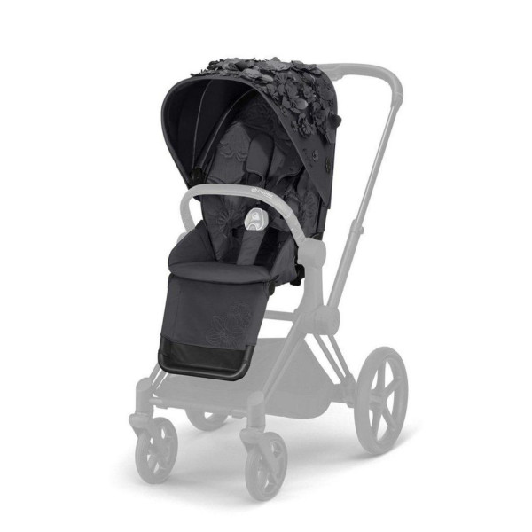 Cybex navlaka za kolica Priam Simply flowers grey 