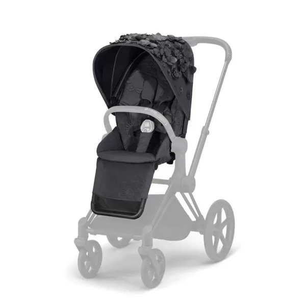 Cybex navlaka za kolica Priam Simply flowers grey