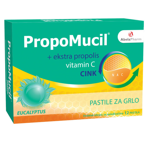 Abela Pharm Propomucil pastile Eucalyptus, 12kom 