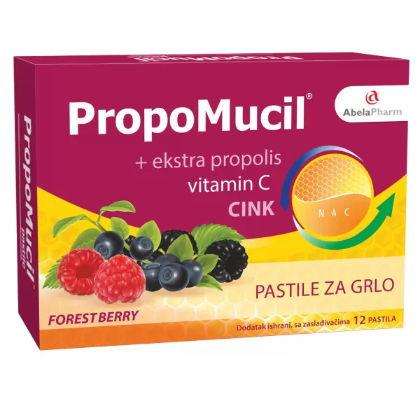 Abela Pharm Propomucil pastile Forest berry, 12kom 