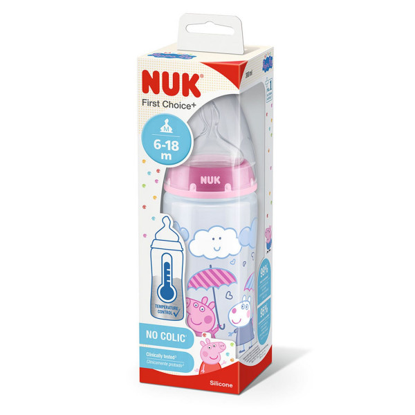 Nuk flašica sa term.indikatorom Peppa Pig 300ml