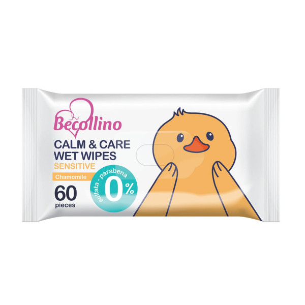 Becollino baby vlažne maramice Calm&Care Sens.60/1 