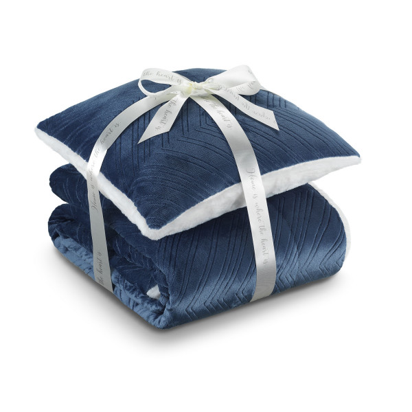 Dormeo set Warm Hug 2021, plava 