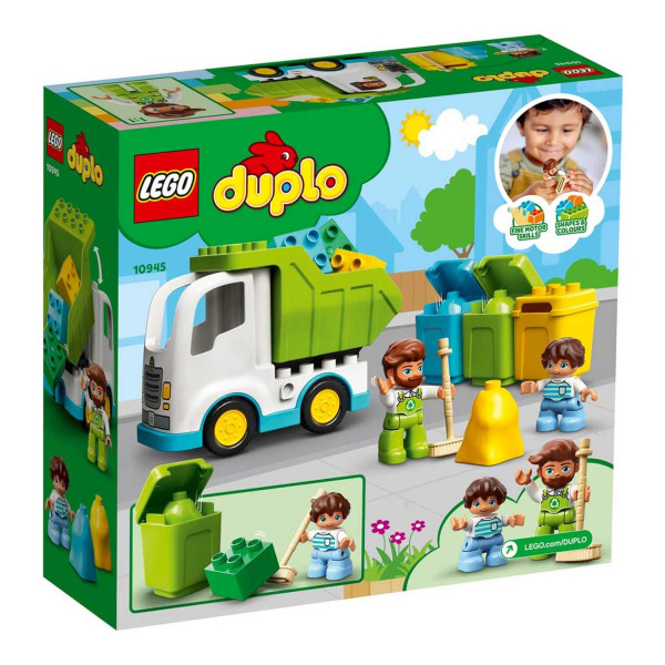 Lego Duplo town garbage truck and recycling