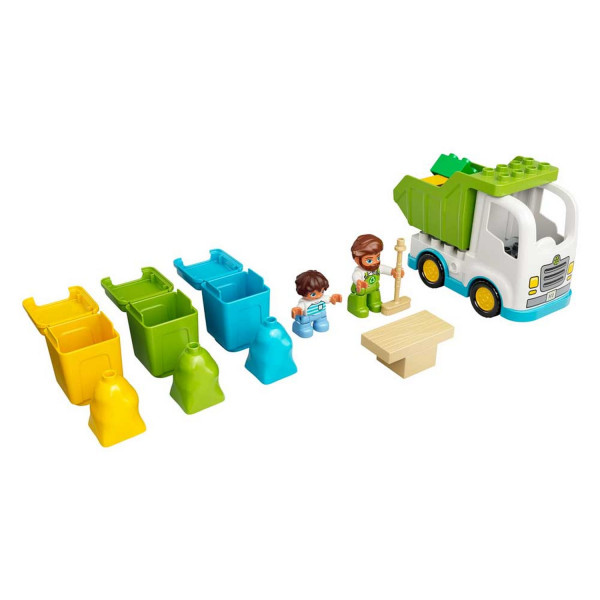 Lego Duplo town garbage truck and recycling 