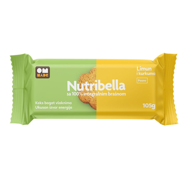 Nutribella keks limun i kurkuma, 105g 