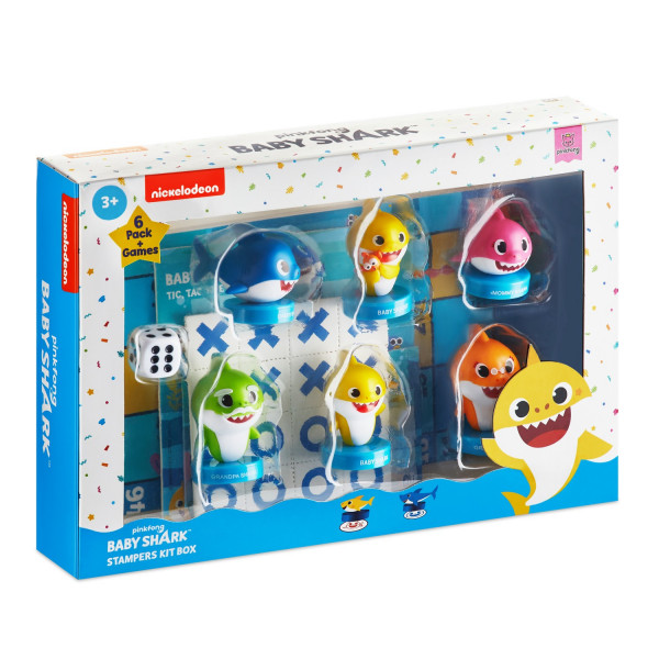 Baby Shark set figura sa pečatima+2 društvene igre 