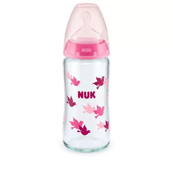 Nuk staklena flašica sa termo indikatorom 240ml