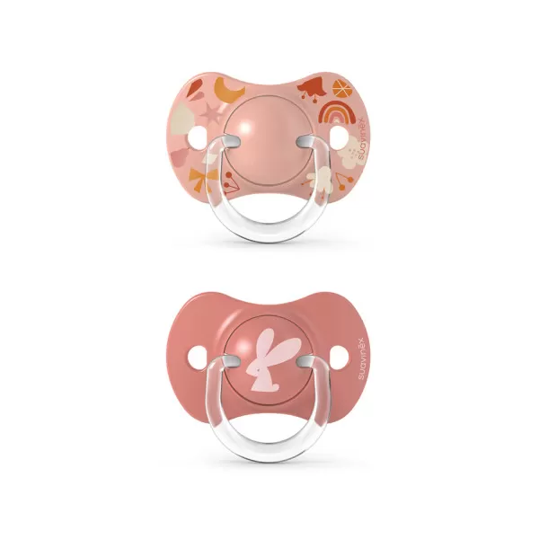 Suavinex varalica fiz. s, 2 kom, roze, 0-6m