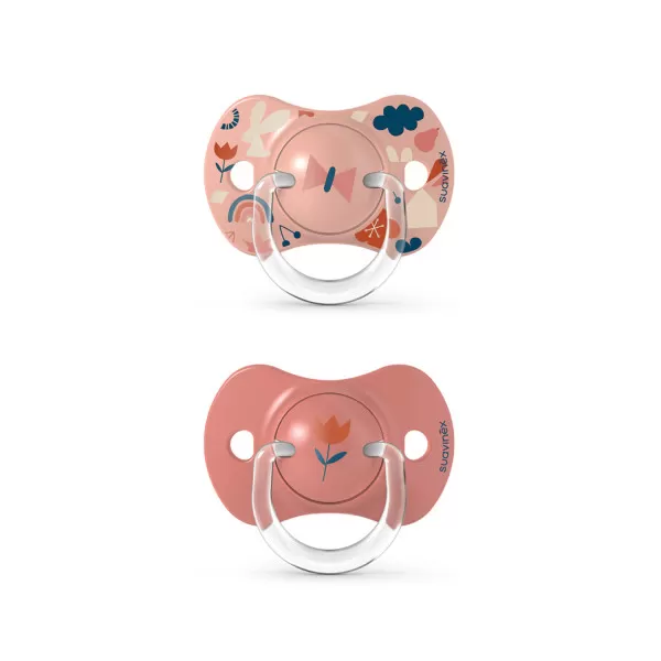 Suavinex varalica fiz. s, 2 kom, roze, 6-18m