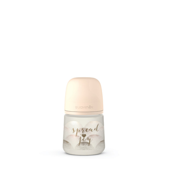 Suavinex flašica spori protok, 150ml, bež, 0m+