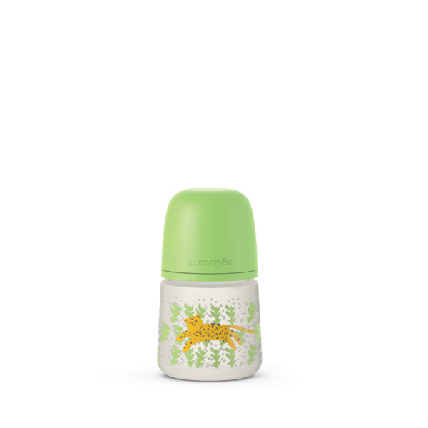 Suavinex flašica spori protok 150ml, zelena, 0m+
