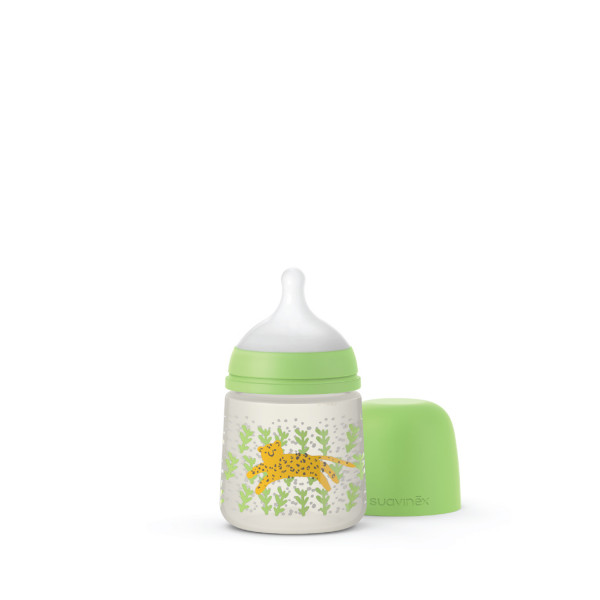 Suavinex flašica spori protok 150ml, zelena, 0m+