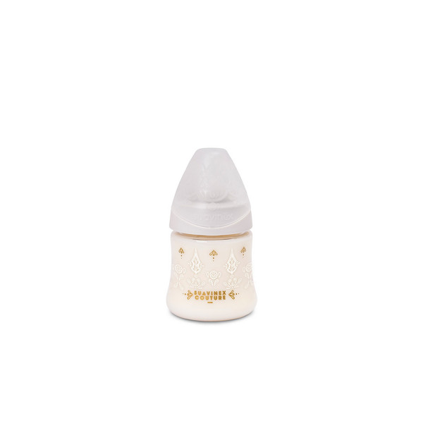 Suavinex flašica s protok 150ml, bela, 0m+ 