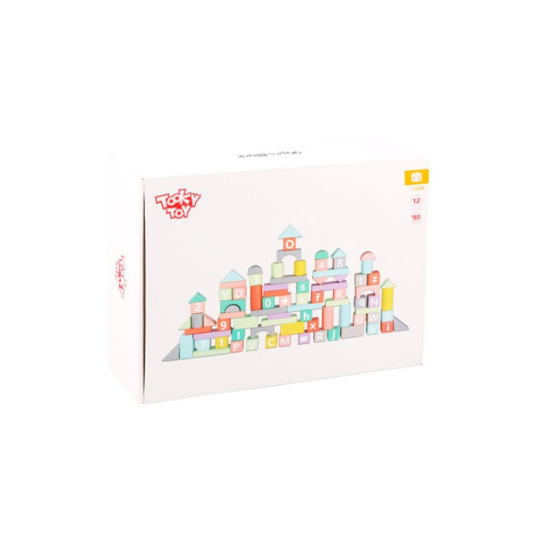 Tooky toy pastelni drveni blokovi 