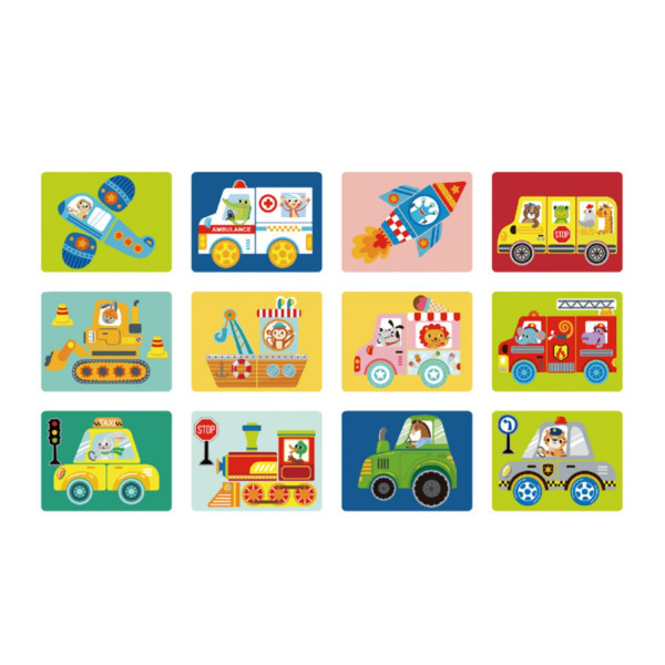 Tooky toy magnetna kutija sa oblicima - saobraćaj 