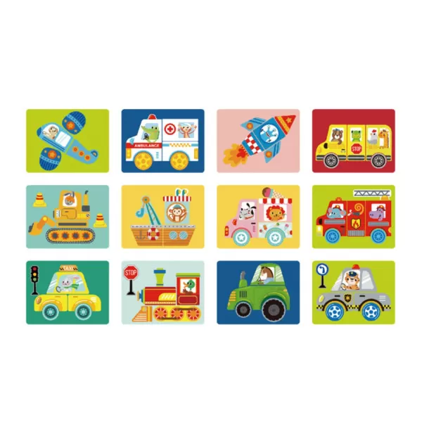 Tooky toy magnetna kutija sa oblicima - saobraćaj