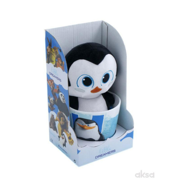 Little Dreamers Set Šolja I Pliš. Igračka Pingvin1