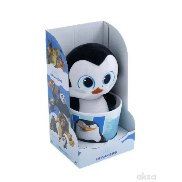 Little Dreamers Set Šolja I Pliš. Igračka Pingvin1