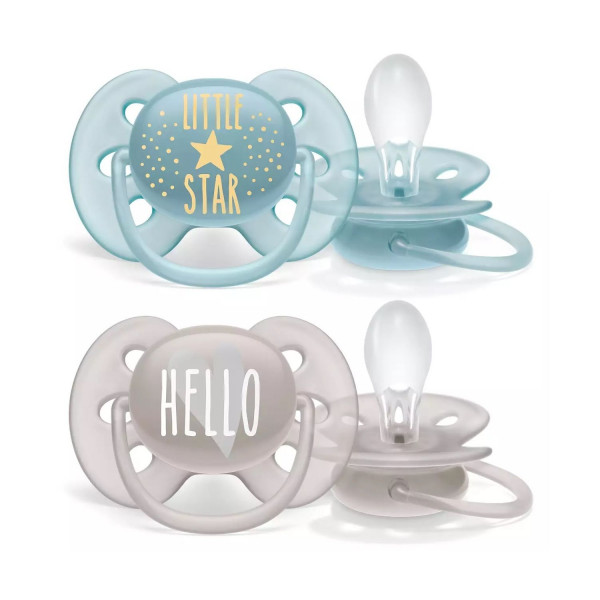 Avent laža soft 6-18M Litllestar/Hello 2/1 bez BPA 