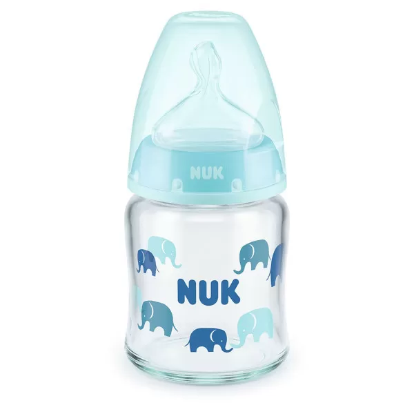 Nuk FC staklena flašica sa termo indi, 120ml, 0-6M