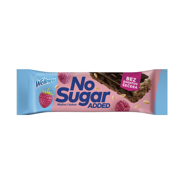 Wellness bar no sugar added malina i kakao, 23g 