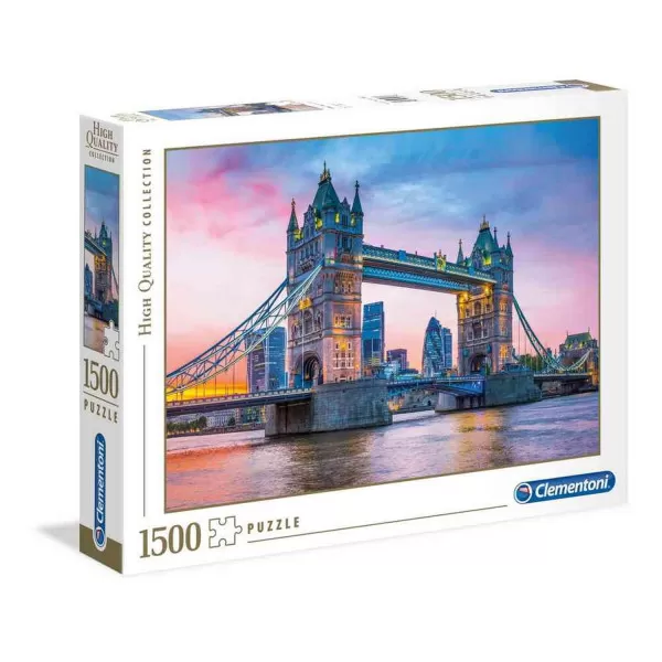 Clementoni puzzle 1500 hqc  tower bridge sunset 