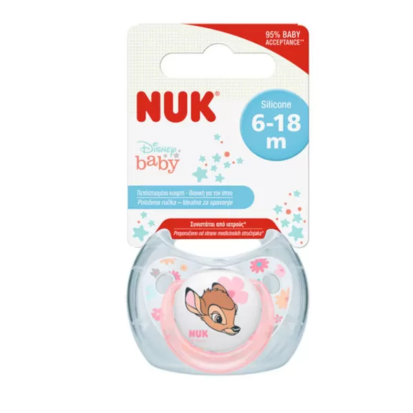 Nuk laža silikon Bambi, vel 2, 6-18M