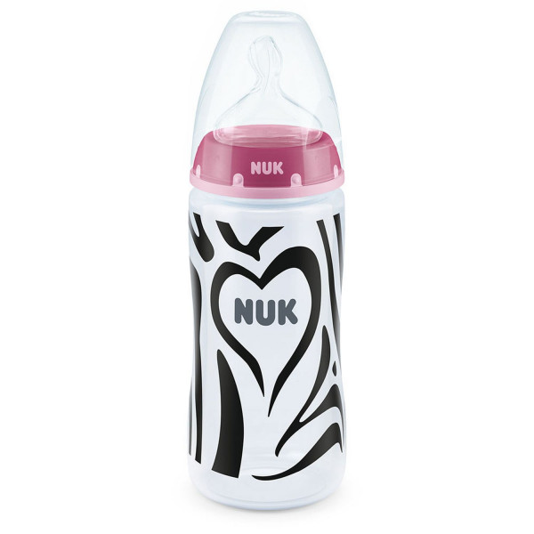 Nuk FC flašica sa tem. Indik monohrom, 300ml 6-18M