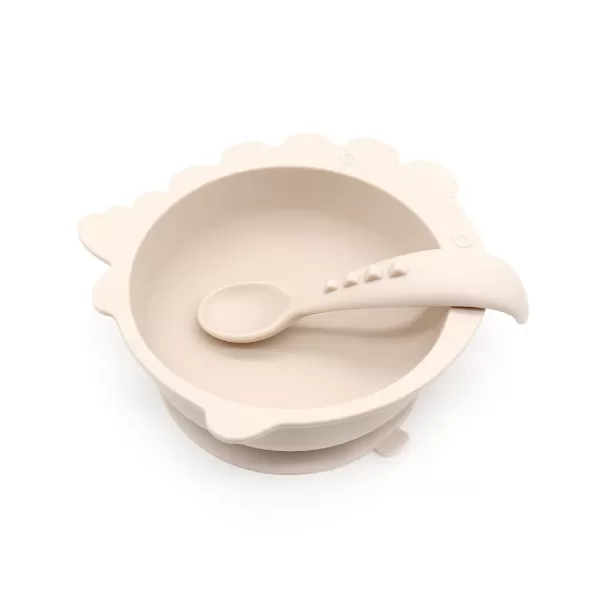 Voli Baby vakum silikonski set činija i kašikaDino