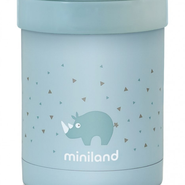 Miniland termos za hranu sa dve posude plavi,700ml