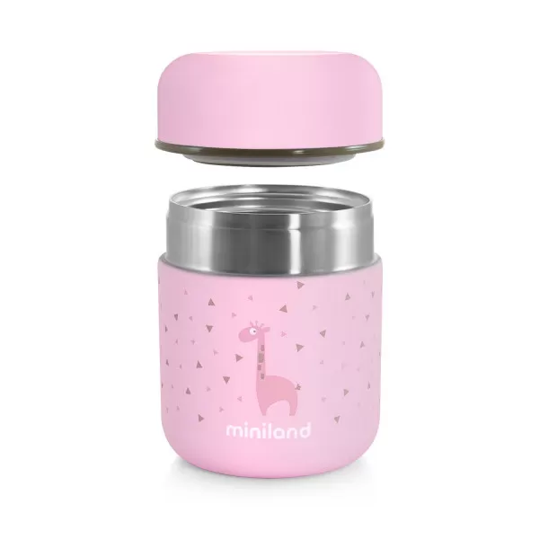 Miniland termos za hranu mini roze, 280ml