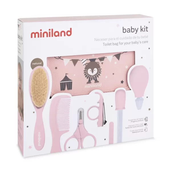 Miniland set za higijensku negu bebe roze 