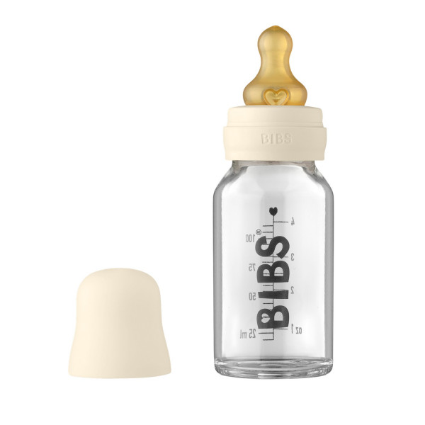 Bibs staklena flašica 110 ml Ivory 