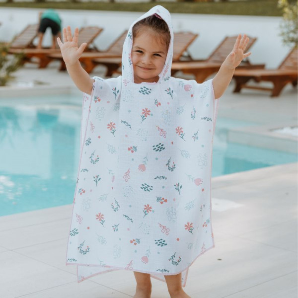 Baby textil pončo za plažu, devojčice