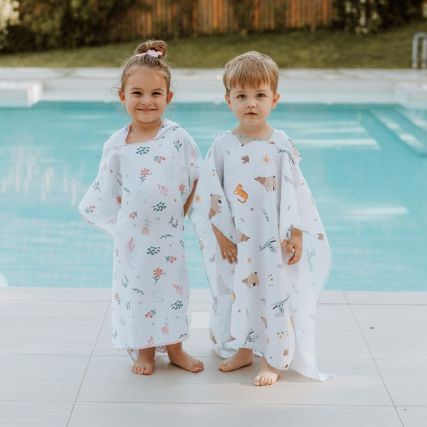 Baby textil pončo za plažu, devojčice