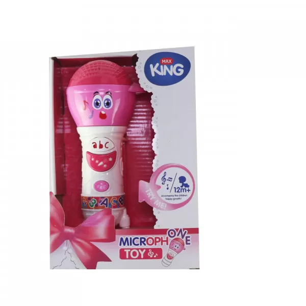 GD igračka mikrofon sa muzikom, roze 