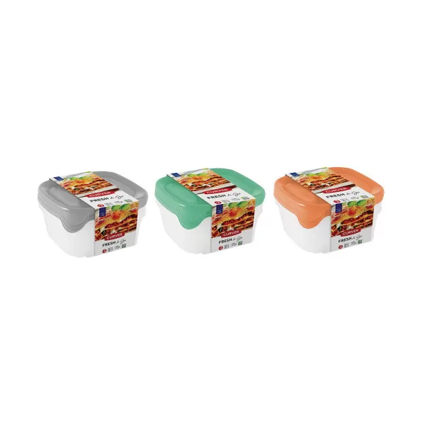Curver kutije za hranu, pastel mix 3x0.8L 