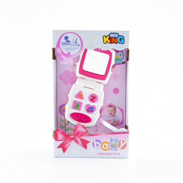 GD igračka bebi telefon, roze 