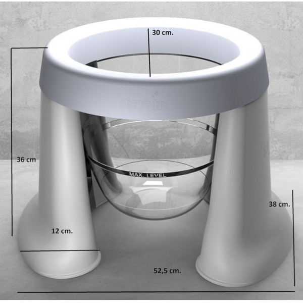Softtub kadica, bela 