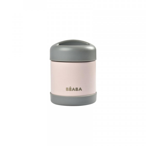 Beaba inox termo posuda 300ml,dark mist/light pink 