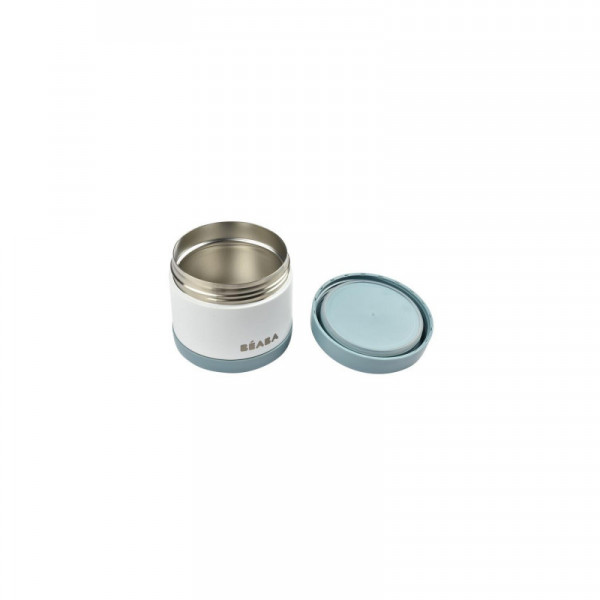 Beaba inox termo posuda 500ml, baltic blue/white 