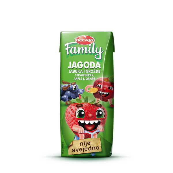 Nectar family sok jagoda 0.2l 